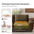 thumbnail image 4 of Sophia&William 123.6"L Modular Sectional Sofa Sets, Modern Chenille Couch 4-Seat Deep Sofa 3 Pillows & Ottomans for Living Room,Taupe, 4 of 10