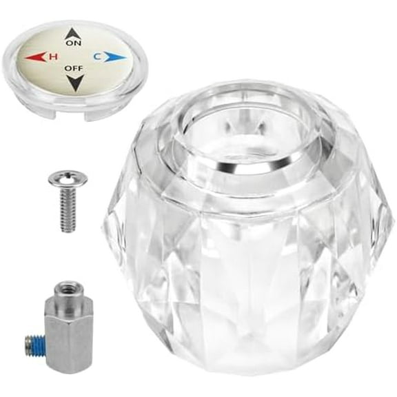 RP41661 Replacement Shower Faucet Handle for Delta and Peerless Single Handle Faucets with Button, , Connector and Set $$Tools & Hardware Other