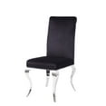 thumbnail image 1 of ACME Fabiola Side Chair (Set-2) in Fabric & Stainless Steel, 1 of 6