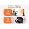thumbnail image 3 of Ecotronic 1500W Electric Tower Space Heater, 36" PTC Ceramic Heater with Thermostat, Realistic Flame Effect, 3 Modes, 60° Oscillation, 12H Timer & Remote Control for Indoor Use, 3 of 7