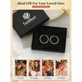 thumbnail image 5 of FaithHeart Gold Plated Hoop Earrings for Women, Hypoallergenic Huggie Hoop Earrings Lightweight Hoops Small Cartilage Earrings for Wife Anniversary Jewelry Gift 8mm, 5 of 10