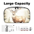 thumbnail image 3 of Deer Digital Bag with Oxford Fabric, Waterproof, Charger Pouch, USB Organizer, Electronic Travel Case Organizer, Appliance Cord Organizer, 5.9x9.44x3.14 in., 3 of 6
