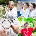 thumbnail image 4 of Jinsinto Magnifying Glass 10X Large Handheld Magnifier Reading Magnifier for Elderly Kids with Shatterproof Non-Slip Cloth Soft Hand Grip 10X Magnifying Glass for Observation Hobbies, N, 4 of 5