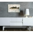 thumbnail image 2 of wall26 Framed Canvas Print Wall Art Largemouth Bass Fish on Granite Background Marine Life Animals Digital Art Realism Nautical Scenic Colorful Ultra for Living Room, Bedroom, Office - 12"x18&qu, 2 of 4