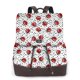 thumbnail image 1 of Balery Red Ladybugs On Black Dotted Mochila de Cuero para Mujeres, Gran Capacidad, Bolsa de Viaje Multifuncional, Mochila de Cuero y Bolsa de Hombro para Mujeres, 1 of 4