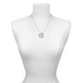 thumbnail image 3 of Delight Jewelry Silvertone Crystal Initial - W - Joy Ring Charm Necklace, 18", 3 of 4