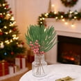 thumbnail image 5 of PRETXORVE Christmas Decorations, Christmas Decor, Christmas Decoration Needle Green Plant Cuttings Red Needle Green Plant Home Decoration, 5 of 6