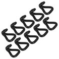 thumbnail image 6 of Clispeed 10Pcs Black Plastic Coated Double J Hooks for Garage and Cargo Binding, 6 of 8