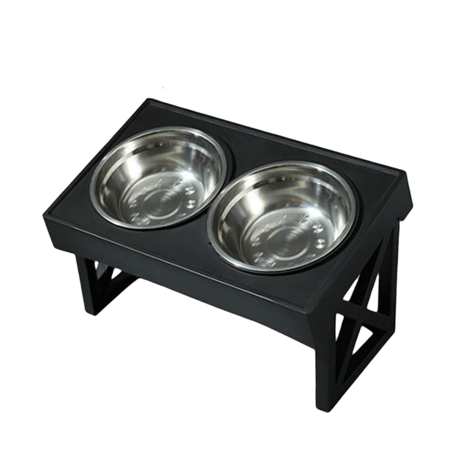 Raised Bowls Removable Feeding Dish Dog Bowls Stand for Kitten Cats Pet Supplies Small Medium Large Dogs Stainless Steel Bowl