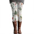 thumbnail image 5 of Christmas Leggings for Women Elastic High Waist Slim Fit Festive Print Thermal Leggings Workout Yoga Pants, 5 of 5