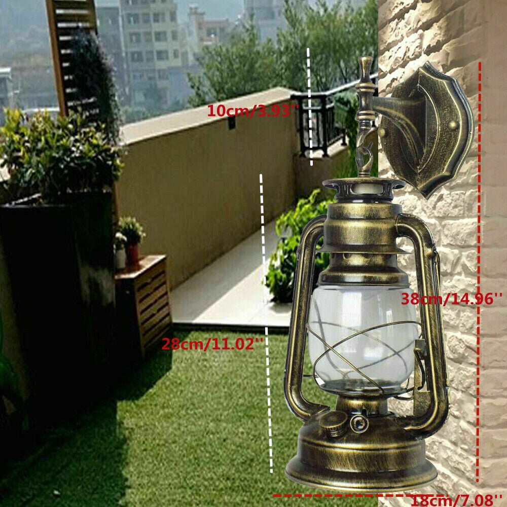 Vintage Antique Outdoor Wall Light, Porch Light Lantern Lamp Wall Sconce E27 Base