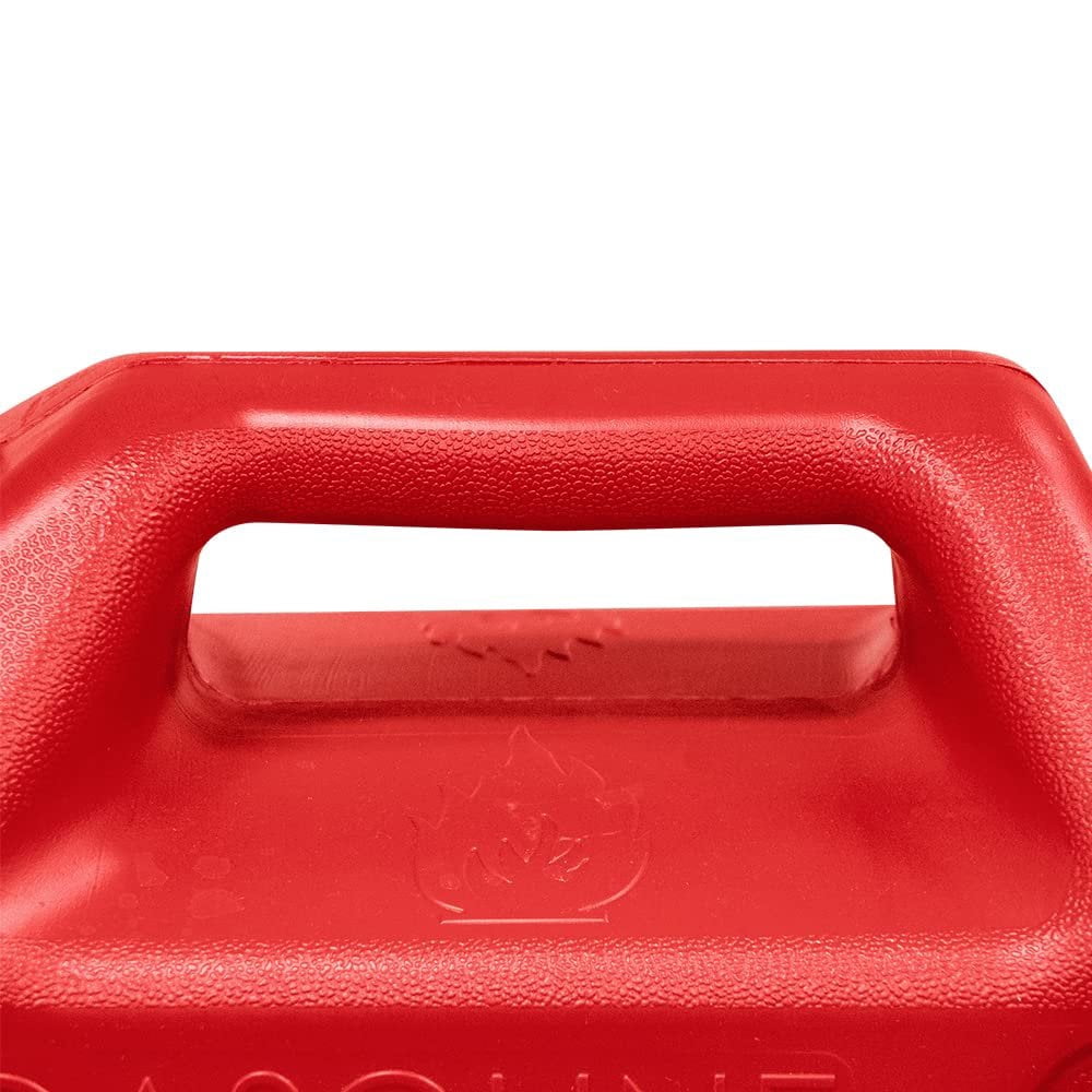 Midwest Military Style 5Gal Petrol Tank, MW2006 for Safely Storage and Transport, Red with Black, Medium