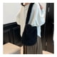 thumbnail image 4 of Bolso de mano peludo para mujer | Bolso bandolera grande de piel sintética con orejas de conejo | Monedero ligero con cierre magnético | Bolso informal de invierno para ir de compras, hacer yoga o, 4 of 7