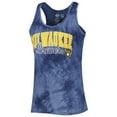 thumbnail image 2 of Women's Concepts Sport Navy Milwaukee Brewers Billboard Racerback Tank & Shorts Sleep Set, 2 of 5
