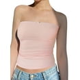 thumbnail image 3 of Fortune Women Tube Top, Strapless Backless Slim Crop Tops Off Shoulder Tanks Top, 3 of 9