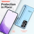 thumbnail image 4 of Dteck for Samsung Galaxy S23 Plus Case with Stylus, Electroplated PC Shockproof Case Kickstand Cover with Built-in S Pen Holder for Samsung S23+ 5G 6.6 Inch,Blue, 4 of 7