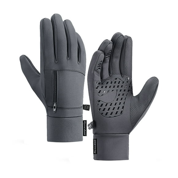 Eccomum Men Winter Waterproof Gloves Touchscreen Pocket -Slip Fleece Thermal Sport Gloves