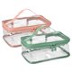 thumbnail image 1 of 2 Bolsas De Maquillaje Transparentes Unique Bargains Impermeables Para Viaje Rosa Y Verde, 1 of 1