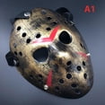 thumbnail image 2 of Jason Voorhees Friday The 13th Horror Movie Hockey Mask Scary Halloween Masks, 2 of 4