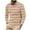 Pink01, variant on Maplenight Men's Shirts Lapel Long Sleeve Half Zip Trendy Shirts Color Block Striped Printed Slim Casual Tops