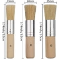 thumbnail image 5 of EIMELI Wooden Stencil Brush (Set of 3),Pure Natural Bristle Diy Art Crafts Paint Brush Perfect for Acrylic Paint,Wood,Oil Painting, Watercolor Painting,Stencil Project,Card Making and DIY Art Crafts, 5 of 6
