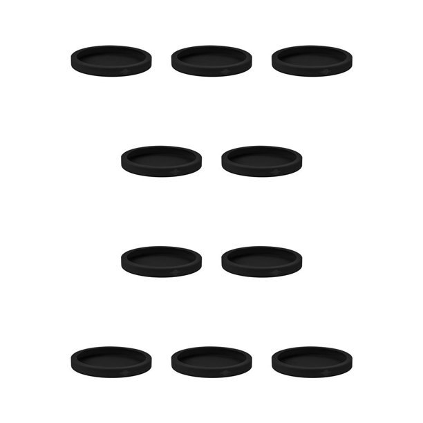 Bearachild Reemplazo del protector de la caja del del teléfono de silicona de la cubierta del inalámbrico para Magsafe, negro Negro 10piezas