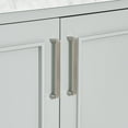 thumbnail image 2 of Ariel Stafford 85 In. Double Rectangle Sink Vanity Set With 1.5 In. Carrara White Marble Countertops In Grey, 2 of 11