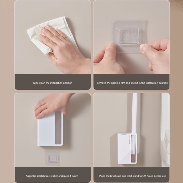 Cepillo desechable para inodoro, kit de limpieza para inodoros domésticos, accesorios de baño Hugtrwg Libre de BPA