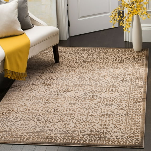 SAFAVIEH Brilliance Craig Oriental Area Rug, Cream/Bronze, 5'1" x 7'6"