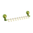 thumbnail image 2 of Estante para utensilios,Estante para utensilios de cocina con 10 ganchos para colgar,Soporte para utensilios de cocina compacto de pared,Riel para colgar toallas con ventosa,instalación, 2 of 8