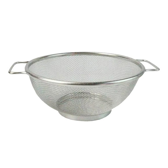 Égouttoir en Acier Inoxydable pour Cuisine avec Doubles Poignées, Passoire en Maille pour Spaghetti, Riz, Fruits et Lavage, Vaisselle d'Égouttage pour un Rinçage et un Drainage Efficaces