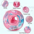 thumbnail image 2 of CQHVKQ 20" Inflatable Baby Pool Float Seat, Fish Pattern Baby Swimming Ring for Swim Training, Toddler Inflatable Swimming Float with Airbag Seat, Adjustable Infant Pool Floats 6-36 Months, Pink, 2 of 9