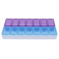 thumbnail image 4 of Caja de almacenamiento de joyas desmontable, ranuras de plástico , , anillos, herramienta de ahorro, kits de mosaico, organizador d , 14 rejillas púrpura + azul Yinane Caja de almacenamiento de joyería, 4 of 8