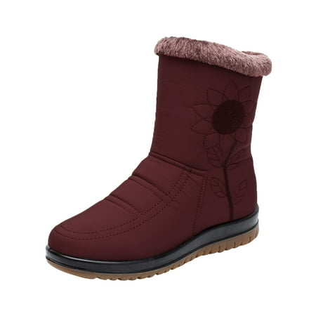 

Ki-8Jcud Botas Para Mujer De Trabajo Ladies Shoes Fleece Warm Snow Boots Casual Shoes Fashion Soft Bottom Ski Boots Wedge Boots For Women Booties High Heel Boots For Women Snow Boots For Women With