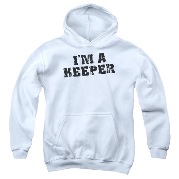 - Im A Keeper - Youth Hooded Sweatshirt - Medium