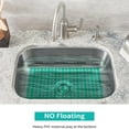 thumbnail image 3 of Bligli Round Sink Mats 2-Pack ,Non-Slip PVC Sink Protector, Fits Stainless Steel / Ceramic Sinks,15.7 x 11.8 inch,Fast Draining Dot Design for Kitchen Sink, Green, 3 of 8