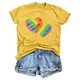 thumbnail image 5 of Blusas de Manga Corta para las Mujeres Divertida Impresión Cuello Redondo Camiseta Vintage, Blusas de Primavera para las Mujeres, 5 of 6