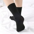thumbnail image 3 of SnnmBlm Flop Socks Tabi Split Toe Socks Toe Socks for Men Women Supplies Black 2 Pairs, 3 of 3