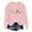 Pink, variant on Fiaer Halloween Sweatshirts Women Goose Letter Graphic Crew Neck Pullover Long Sleeve Loose Fit Trendy Breathable Tops Black S