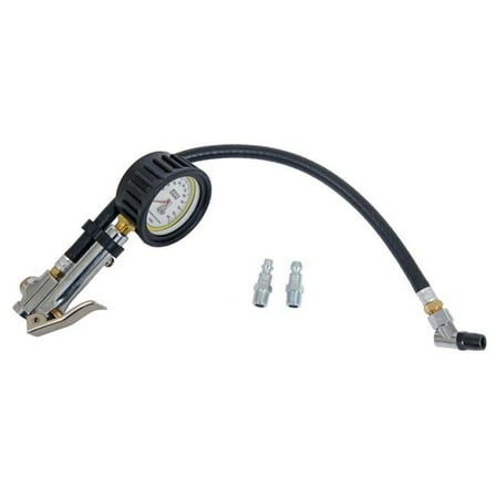 32484 2.5 in. 0-60 PSI Tire Inflator & Gauge, Quick Fill