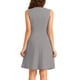 thumbnail image 3 of INSPIRE CHIC Ropa de Mujer para Trabajar Vestidos Midi A-Line Sin Mangas de Color S Gris Claro, 3 of 6
