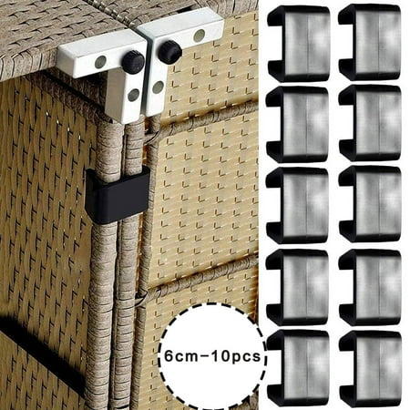 

Tiezhimi Clip Terrace Sofa 10PCS Rattan Sofa Clip Connection Furniture 6CM Tools & Home Improvement