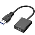 thumbnail image 1 of Usb To Hdmi Adapter, Usb 3.0/2.0 To Hdmi Audio Video Adapter, Hd 1080p Video Graphics Cable Converter For Pc, Laptop Hdtv Tv Compatible With Windows X, 1 of 5
