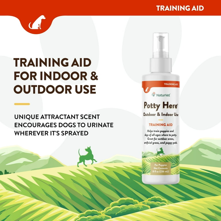 NaturVet Potty Here Training Aid Spray Attractant Scent for