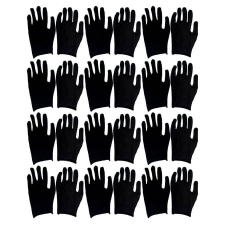 

Homemaxs Gloves Work Hand Cotton Labor Moisturizing Black Elastic Cover Non Skid Safety Spa Moisture Cloth Working Industrial