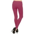 thumbnail image 3 of Vivian's Fashions Extra Long Leggings - Cotton, Misses Size (Burgundy, 6X), 3 of 3