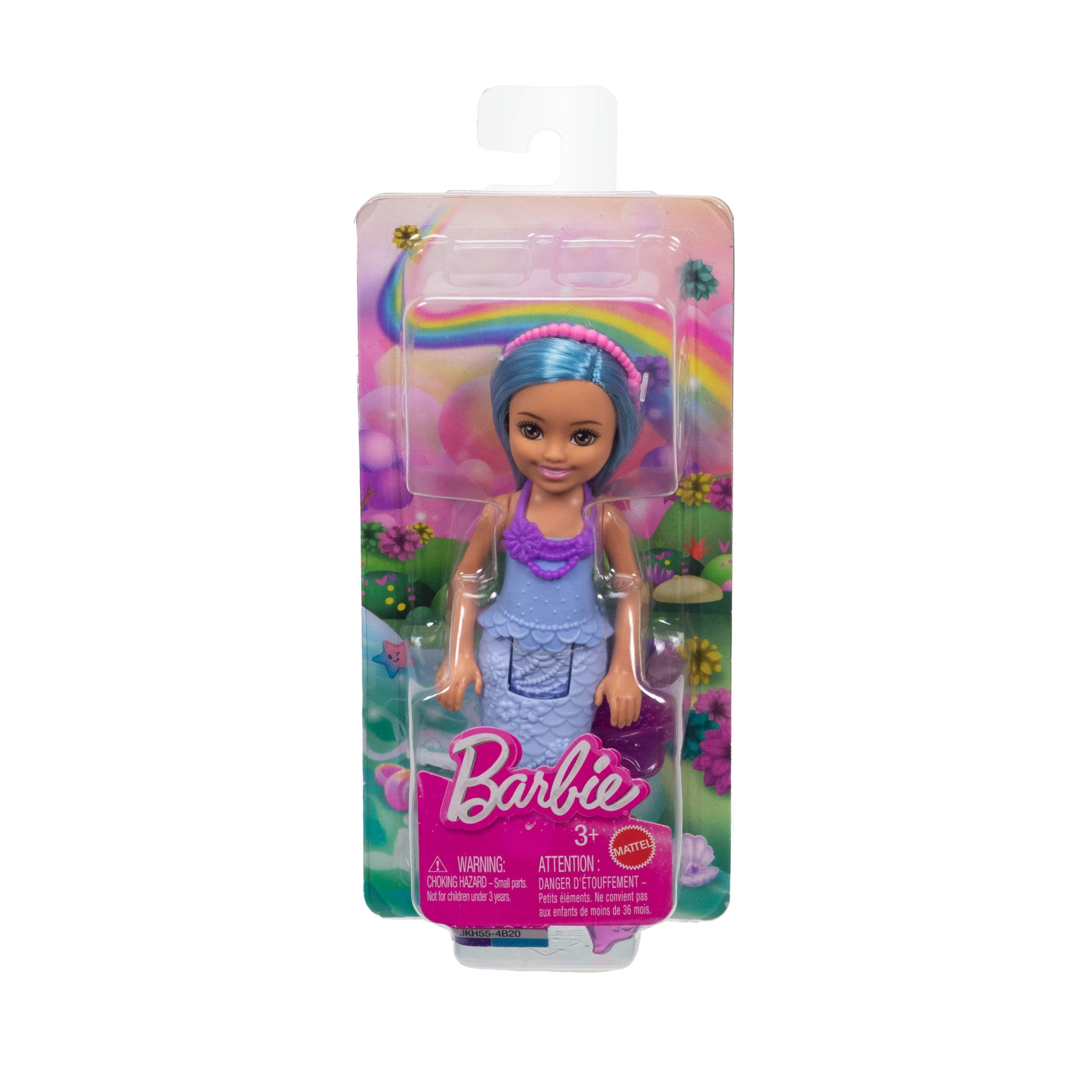 Barbie Chelsea Mermaid Small Doll with Blue Hair & Removable Hair Accessory, 6-inch Toy