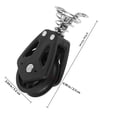 thumbnail image 2 of KALLORY Pulley De Nylon Giratorio Negro Para Embarcaciones Con Inoxidable Y Fácil Instalación, 2 of 8