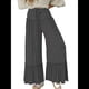 thumbnail image 2 of Pantalones Palazzo Holgados de Playa con Cintura Alta Elástica, Dobladillo con Volantes y Pierna para Mujer Gris Oscuro XS, 2 of 7