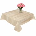 thumbnail image 2 of Orange Brown Table Cloth Waterproof Tablecloths, Modern Abstract Art Ombre Striped Tablecloth Dining Table Cover for Kitchen Party Tabletop Outdoor, Square Tablecloth 60x60 Inch, 2 of 9